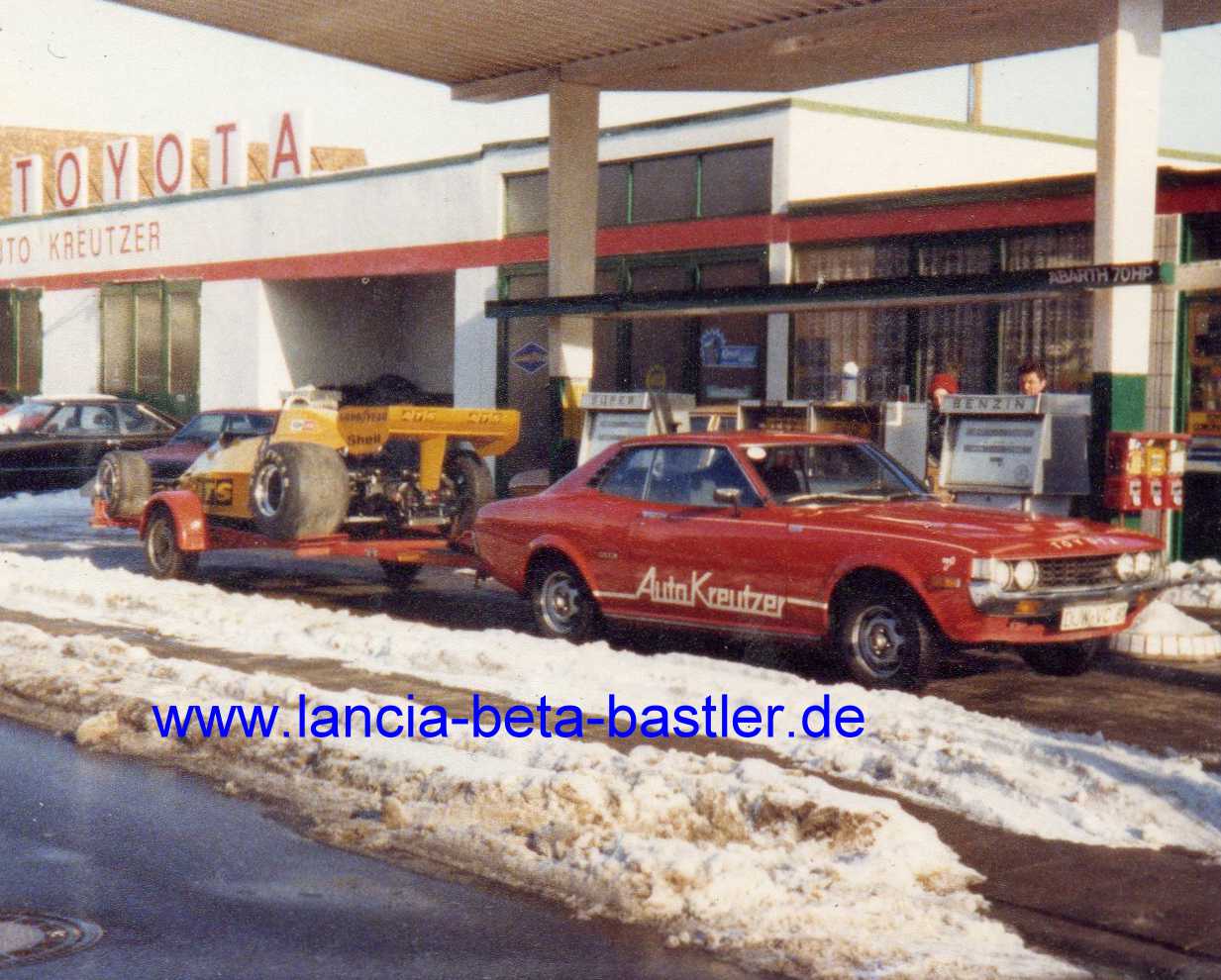 ATS Formel 1 Wagen Zugmaschine Toyota Celica ATS Formel 1 Wagen Zugmaschine Toyota Celica