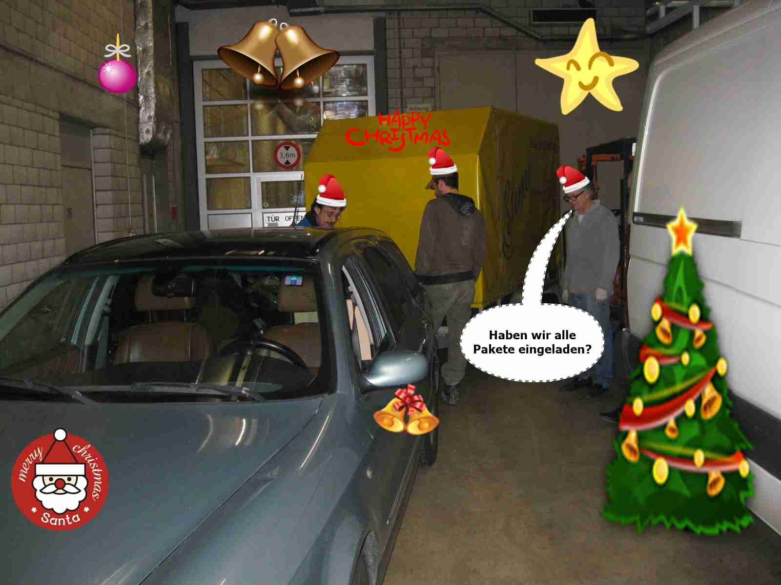 Alle Pakete eingeladen Alle Pakete eingeladen