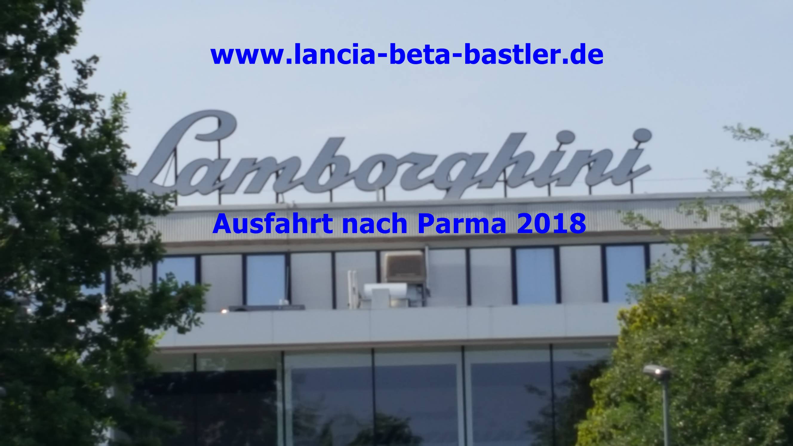 Ausfahrt nach Parma 2018 Lambo