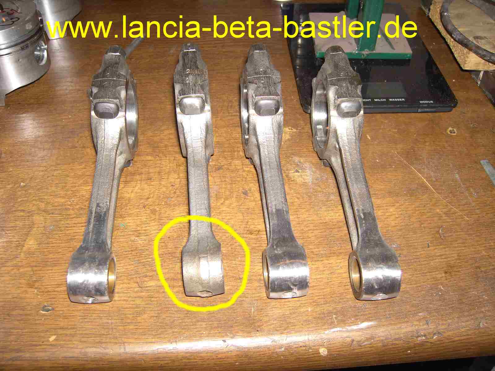 Ausgewogene Pleuels Fiat 124 Ausgewogene Pleuels Fiat 124