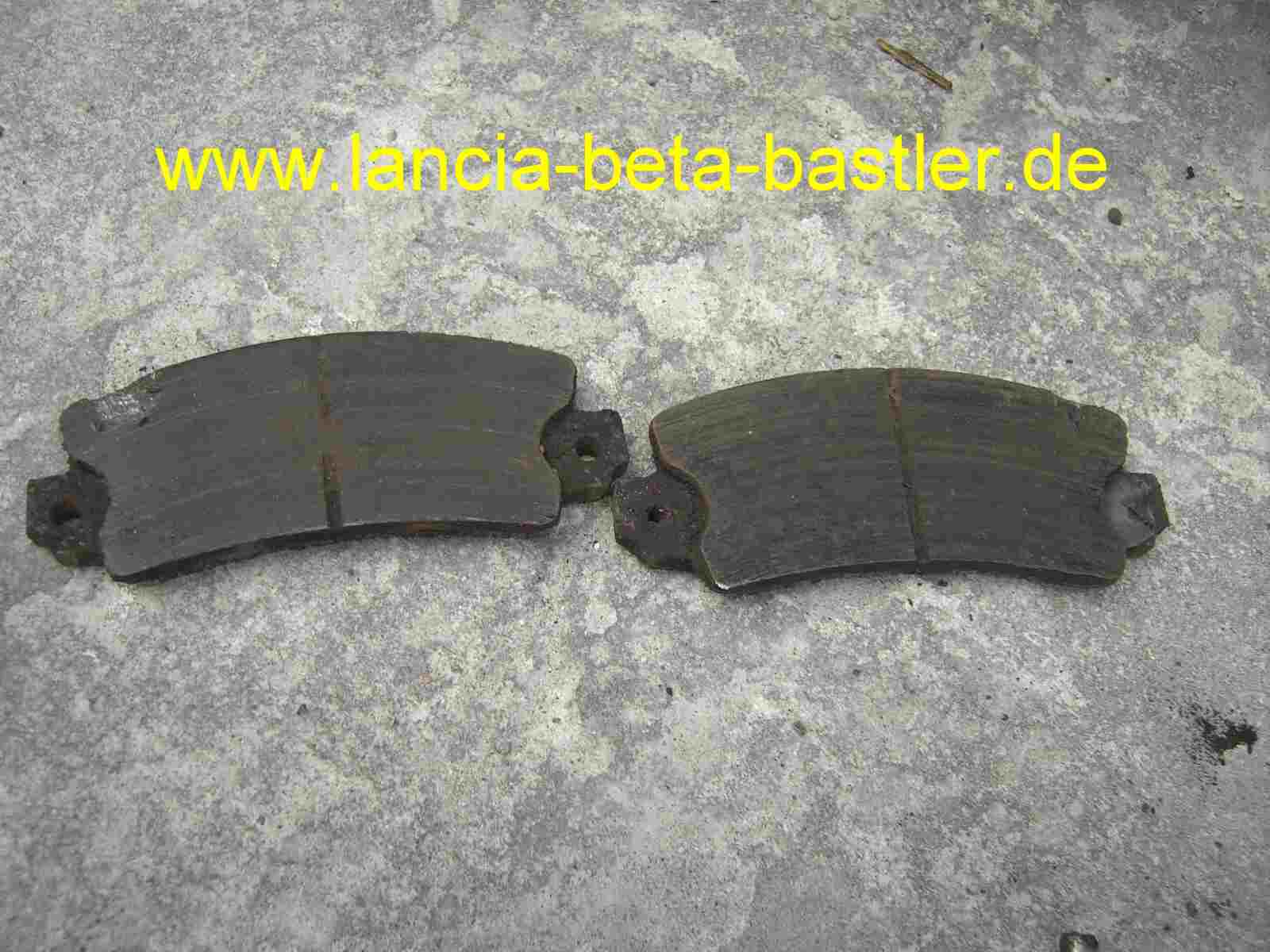 Bremsbeläge hinten Lancia Beta Bremsbeläge hinten Lancia Beta