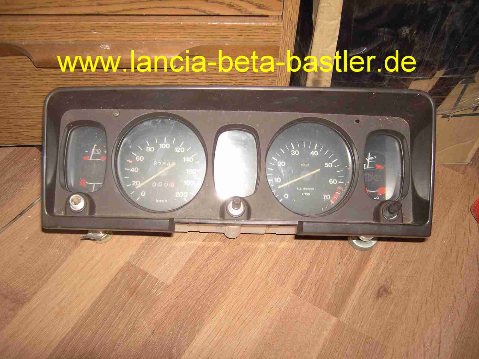 Cockpit Tacho Lancia Beta Serie 1 Cockpit Tacho Lancia Beta Serie 1