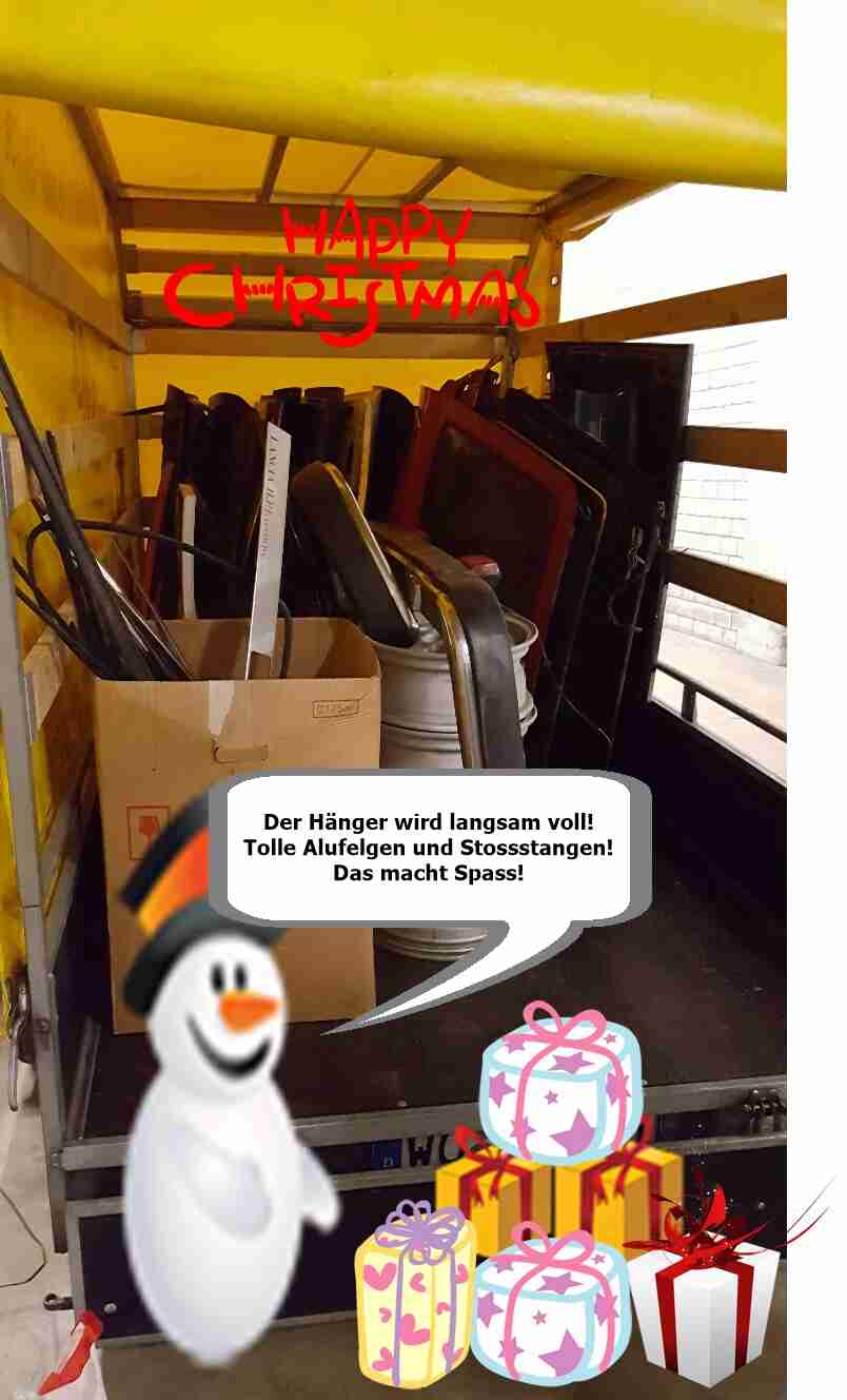 Der Hänger wird voll Der Hänger wird voll