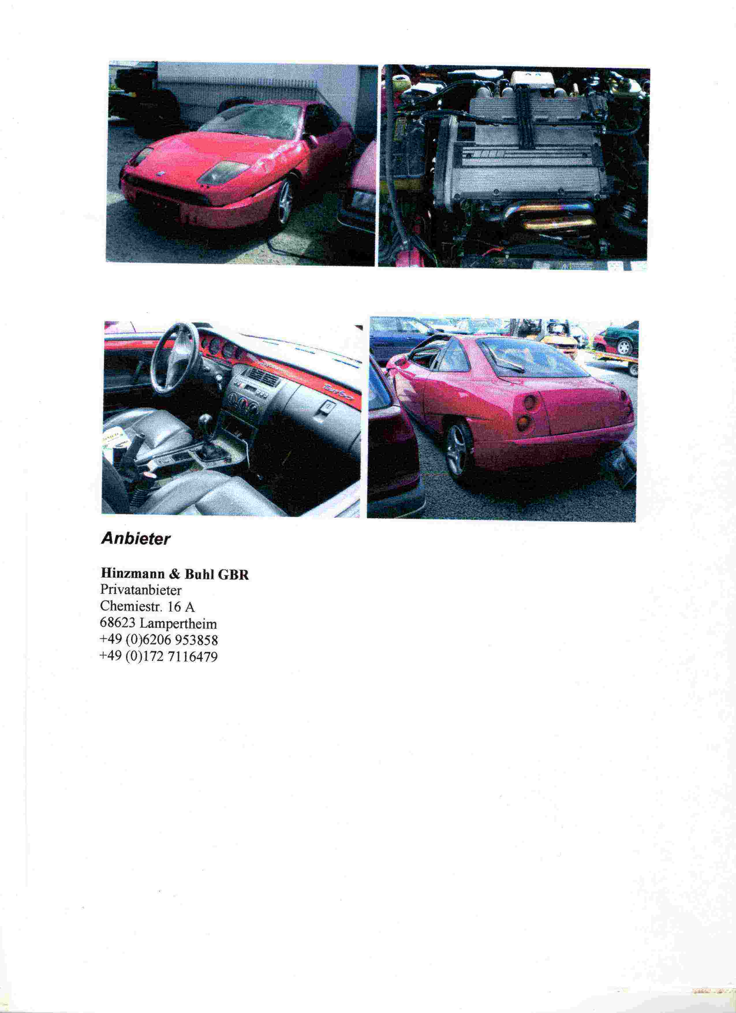 Fiat Coupe Turbo Motor 3