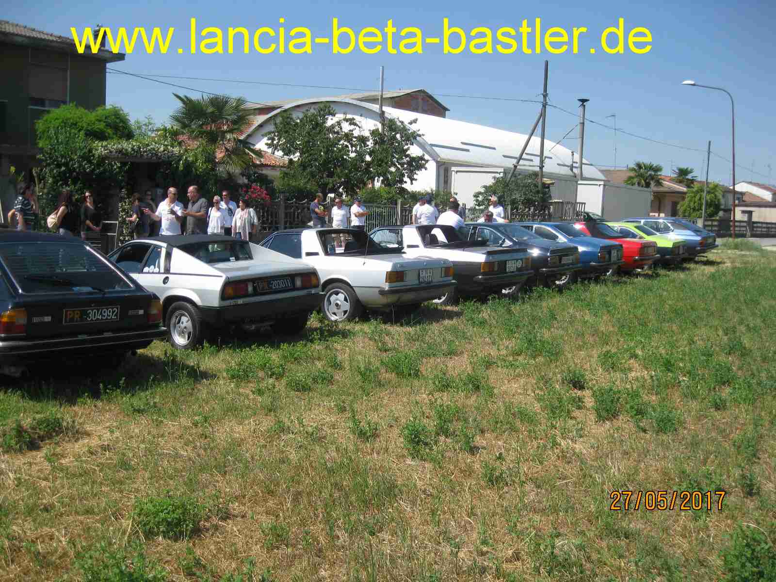 Lancia Beta Aufstellung hinten Lancia Beta Aufstellung hinten