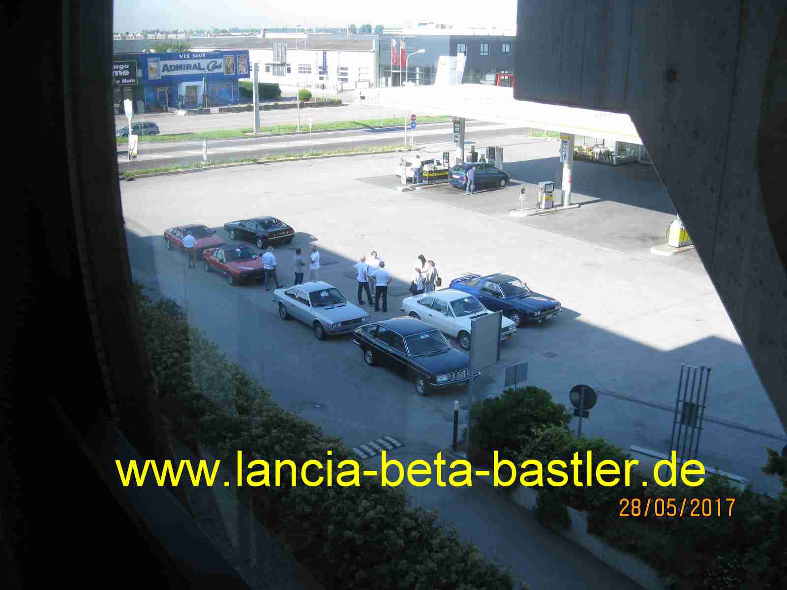 Lancia Beta Aufstellung vor Hotel Lancia Beta Aufstellung vor Hotel