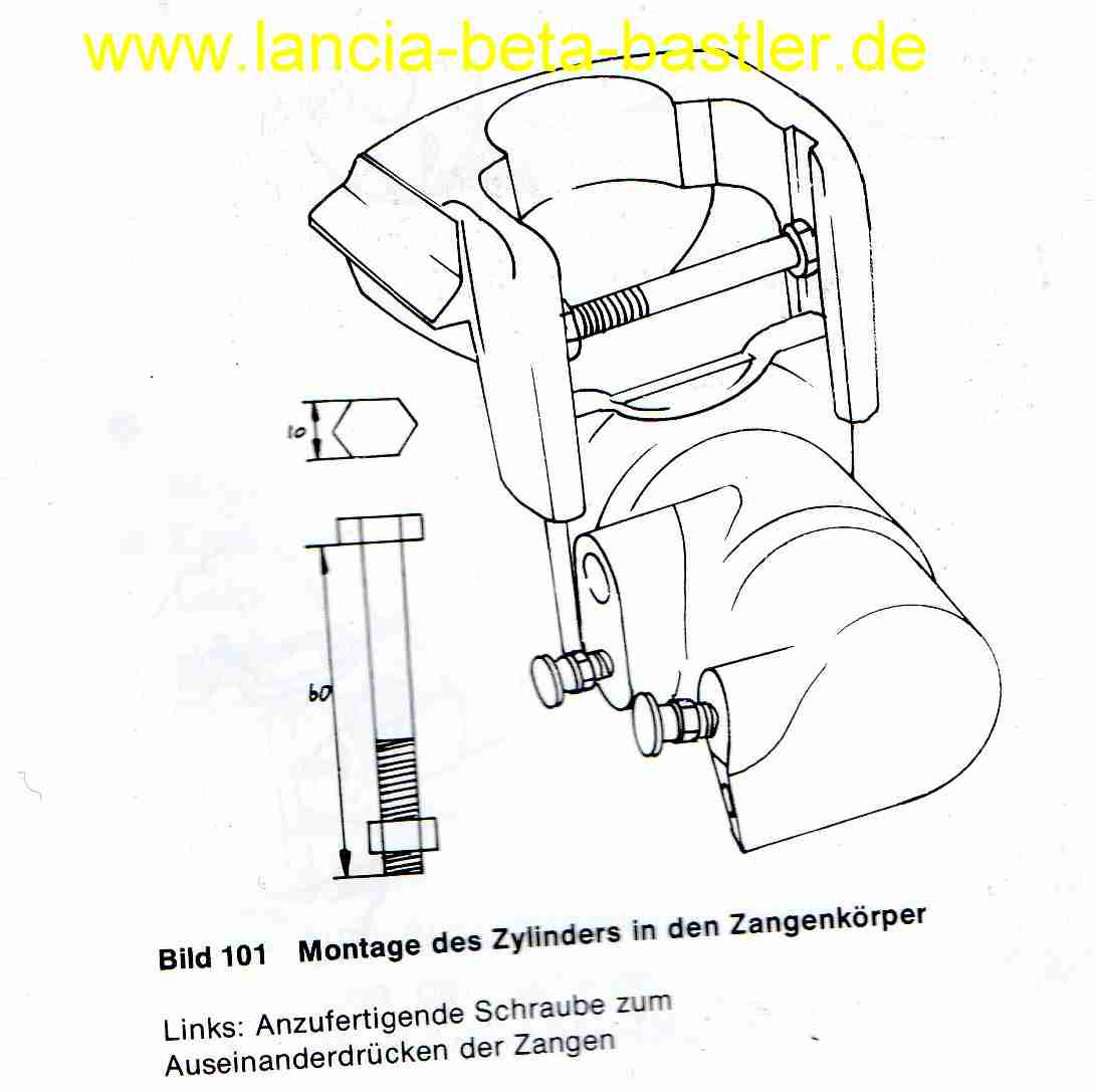 Lancia Beta Dehnwerkzeug Bremszange Lancia Beta Dehnwerkzeug Bremszange