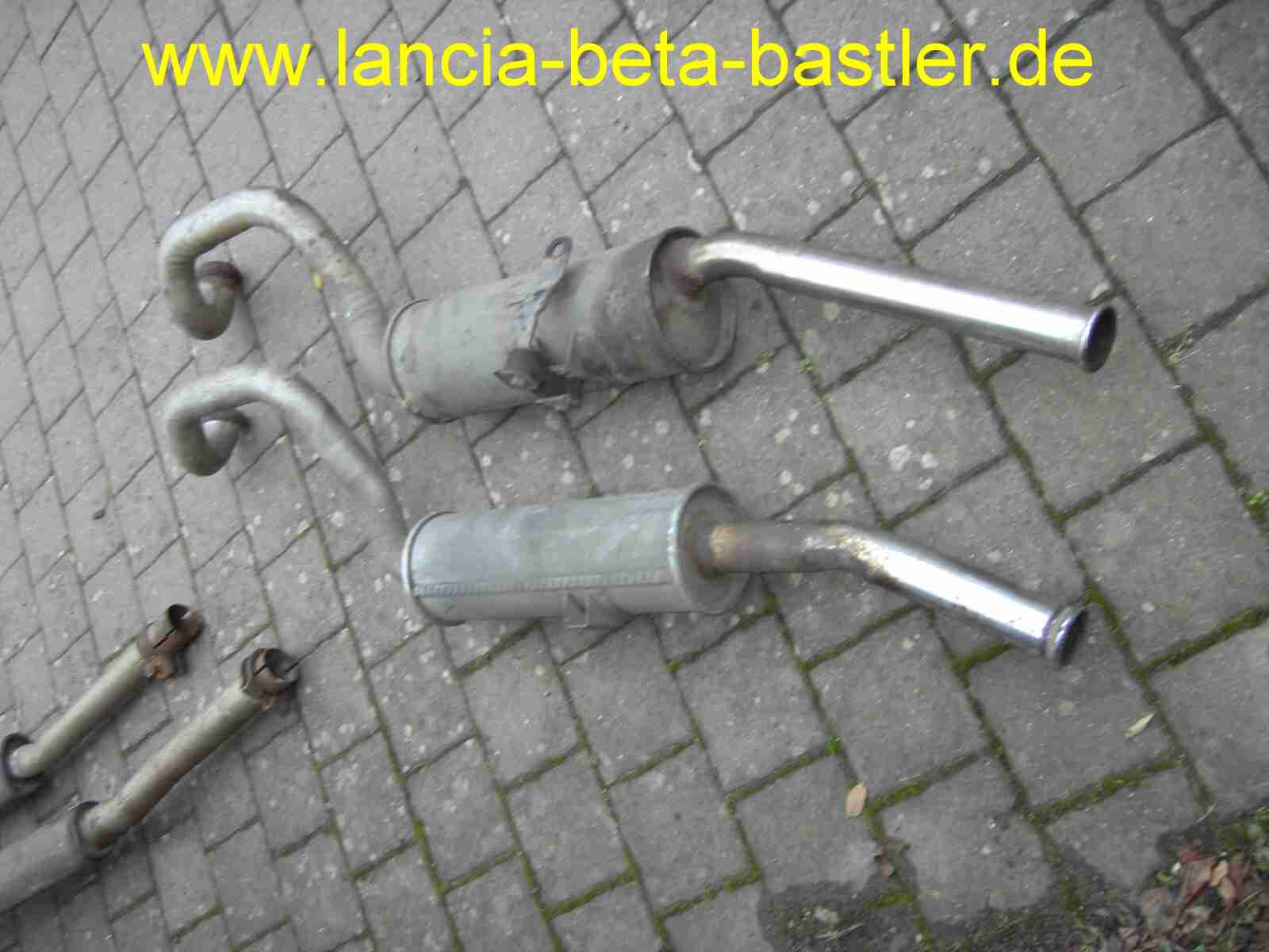 Lancia Beta Endtopf Auspuff Lancia Beta Endtopf Auspuff