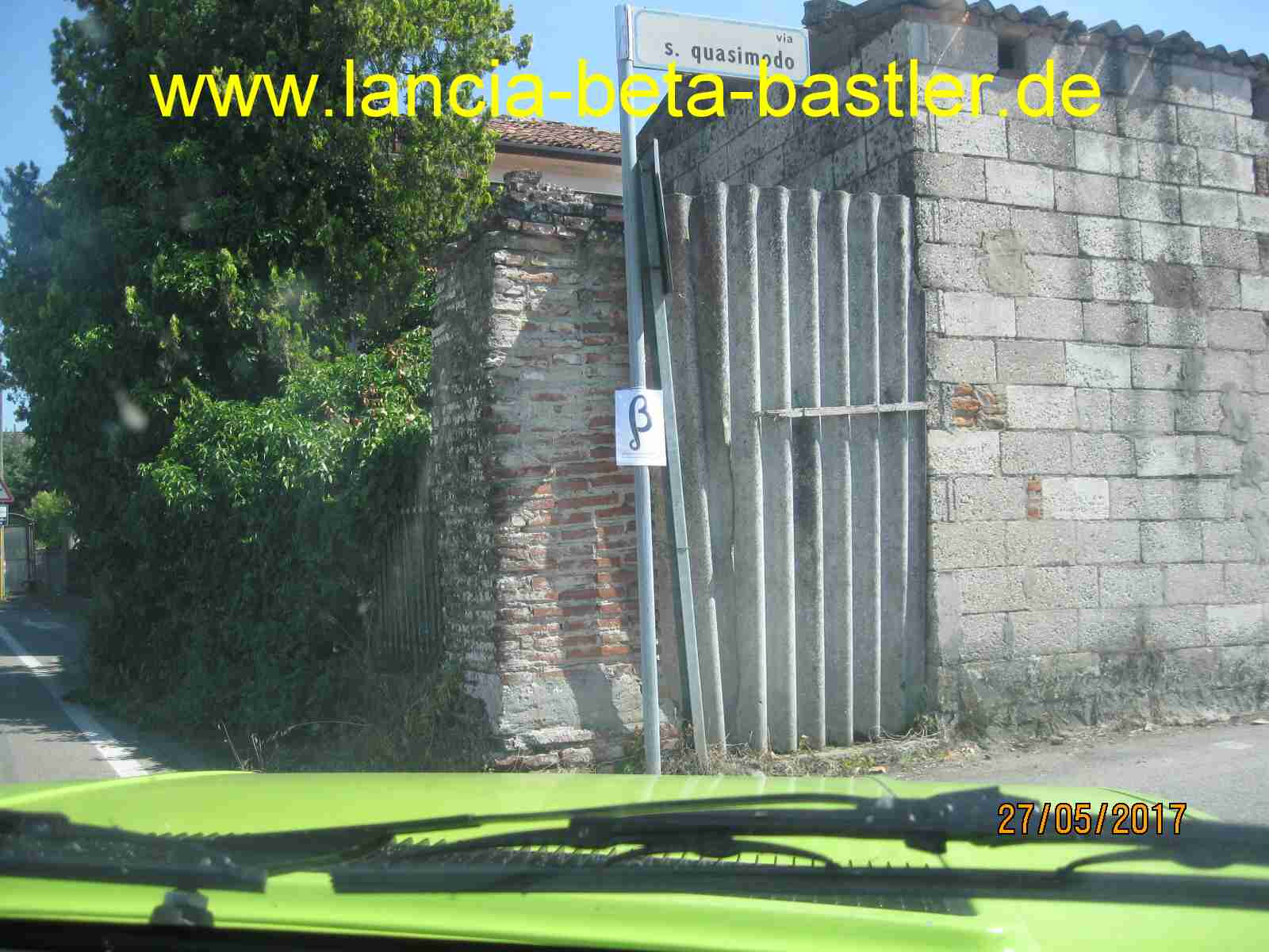 Lancia Beta Wegweiser Lancia Beta Wegweiser