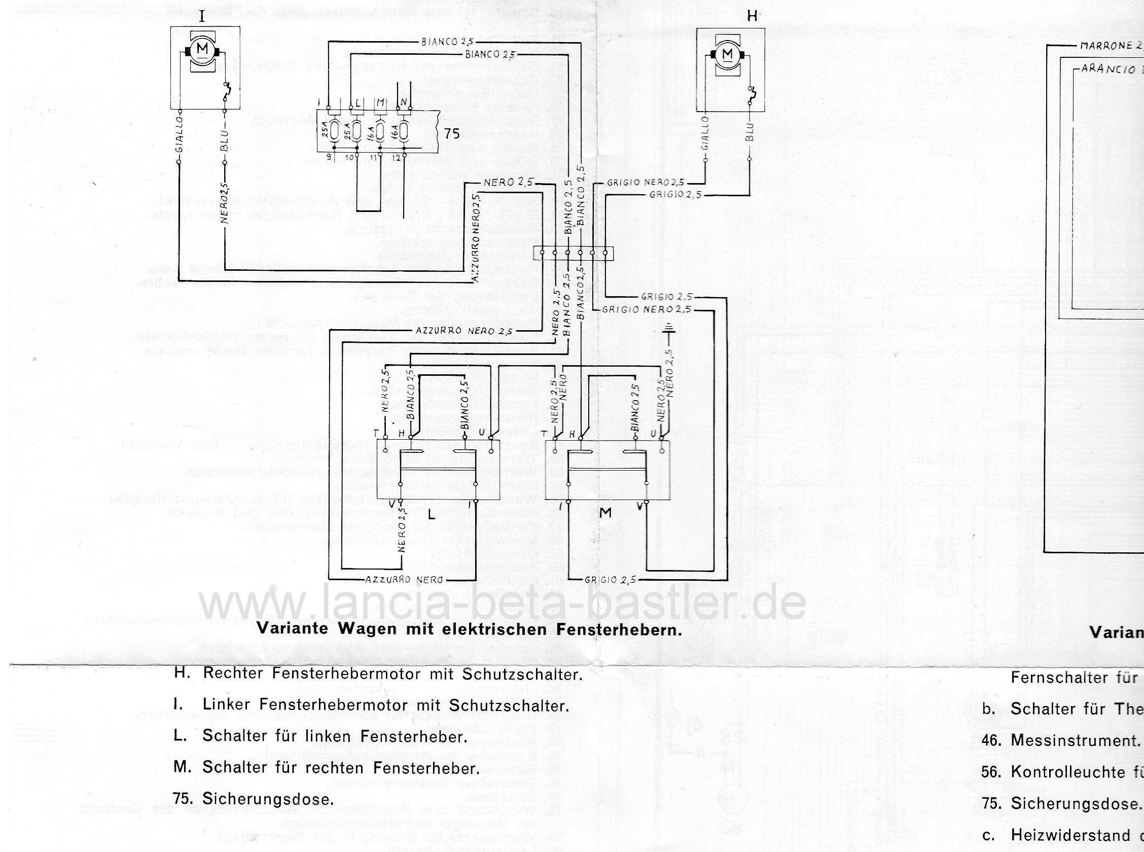 Schaltplan MC Fensterheber