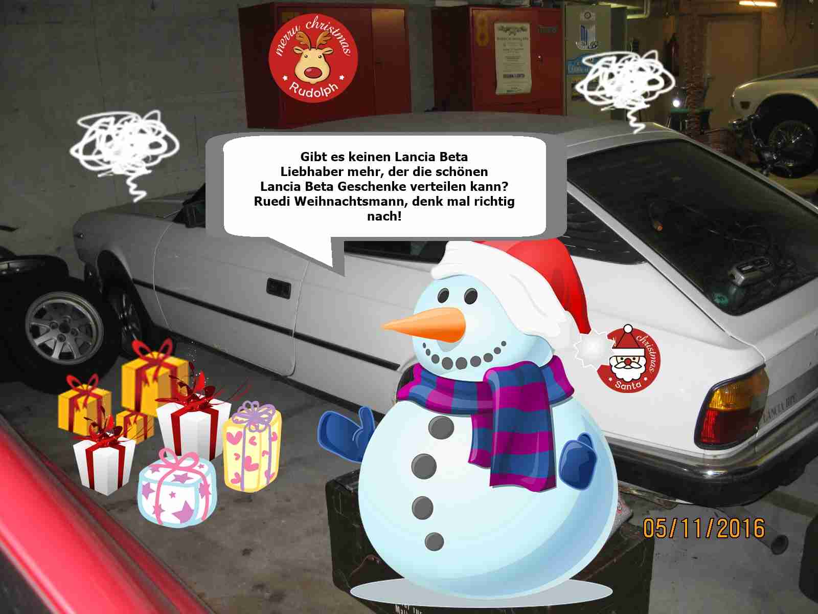 Schneemann fragt Ruedi Lancia Beta HPE Schneemann fragt Ruedi Lancia Beta HPE