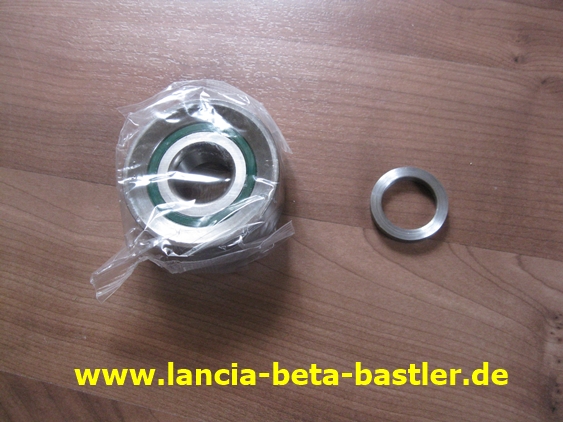 Spannrolle Lancia Beta mit Distanzring Spannrolle Lancia Beta mit Distanzring