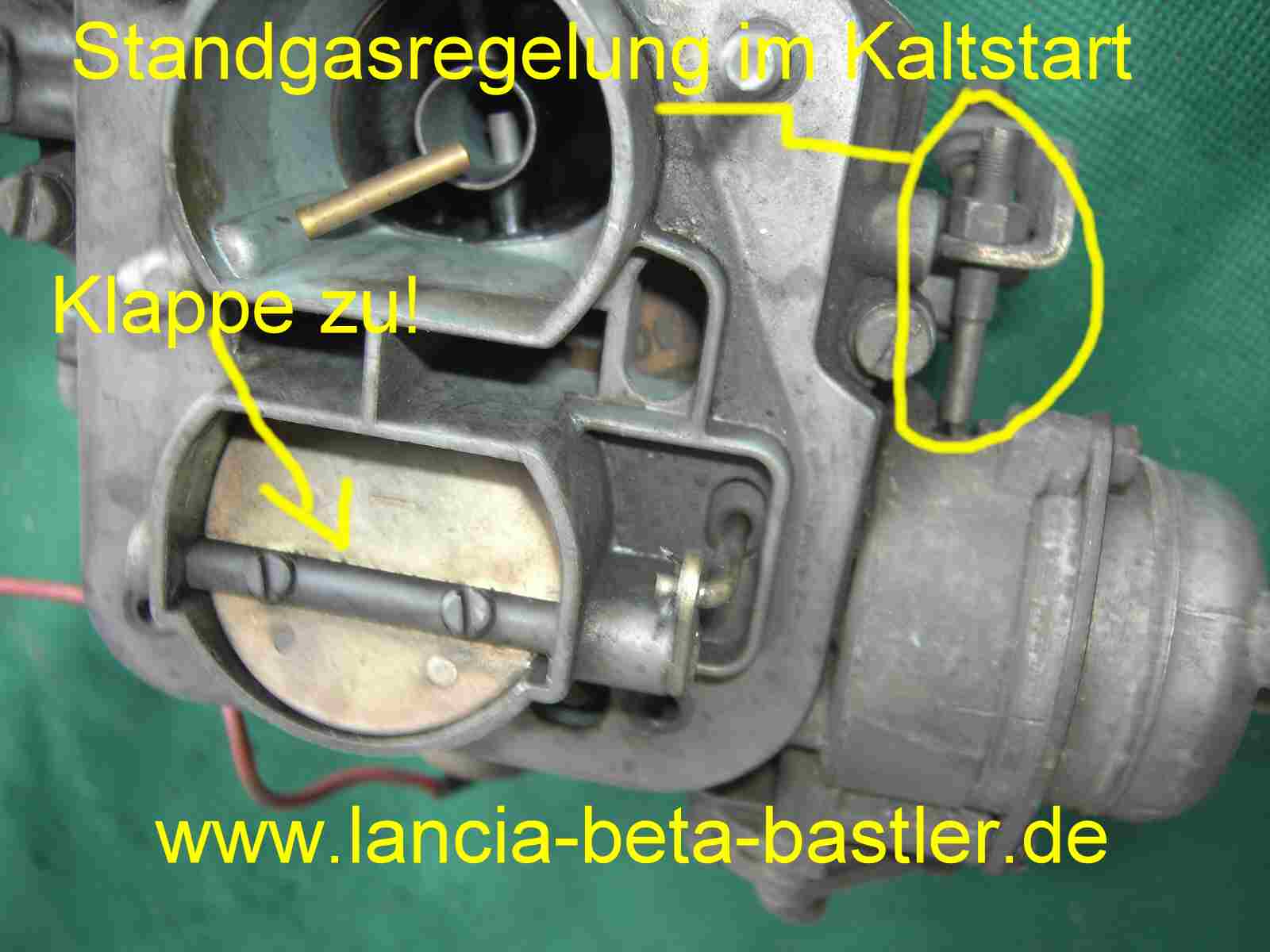 Standgasregelung im Kaltstart