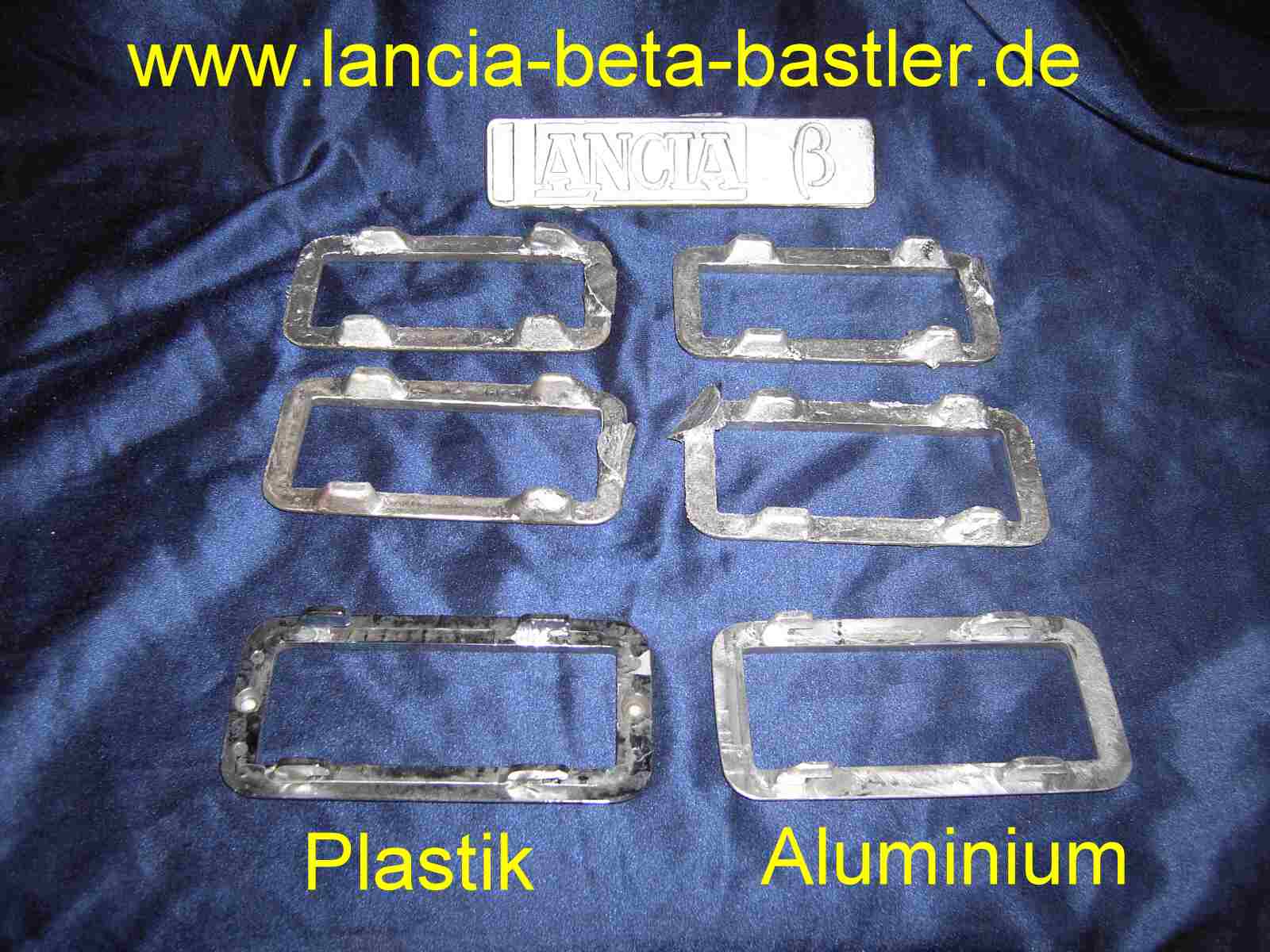 Türgriffrahmen aus Aluminium für Lancia Beta 2 Türgriffrahmen aus Aluminium für Lancia Beta 2