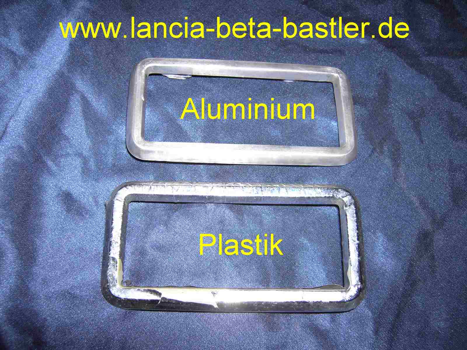 Trgriffrahmen aus Aluminium fr Lancia Beta 4