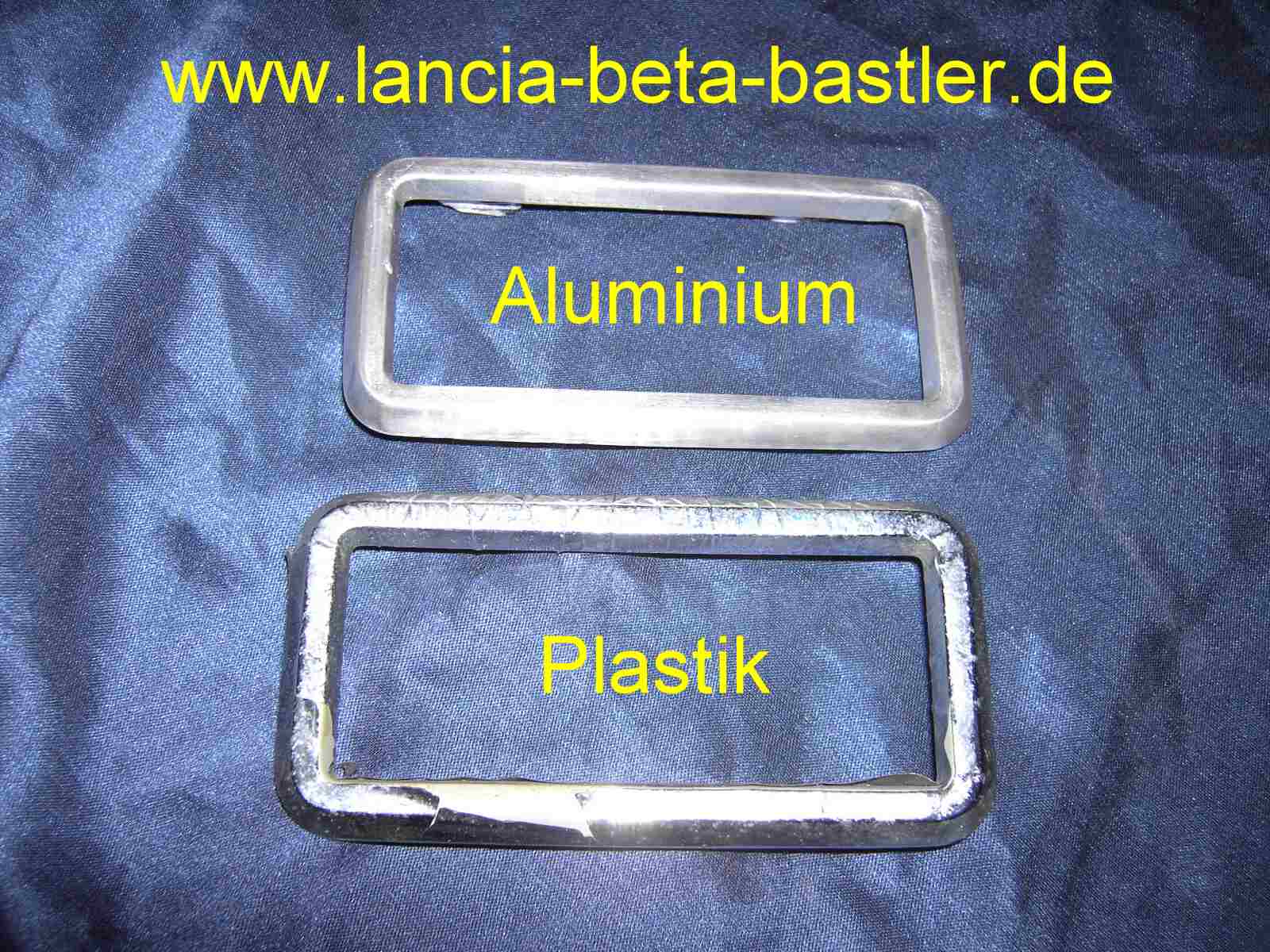 Türgriffrahmen aus Aluminium für Lancia Beta 4 Türgriffrahmen aus Aluminium für Lancia Beta 4
