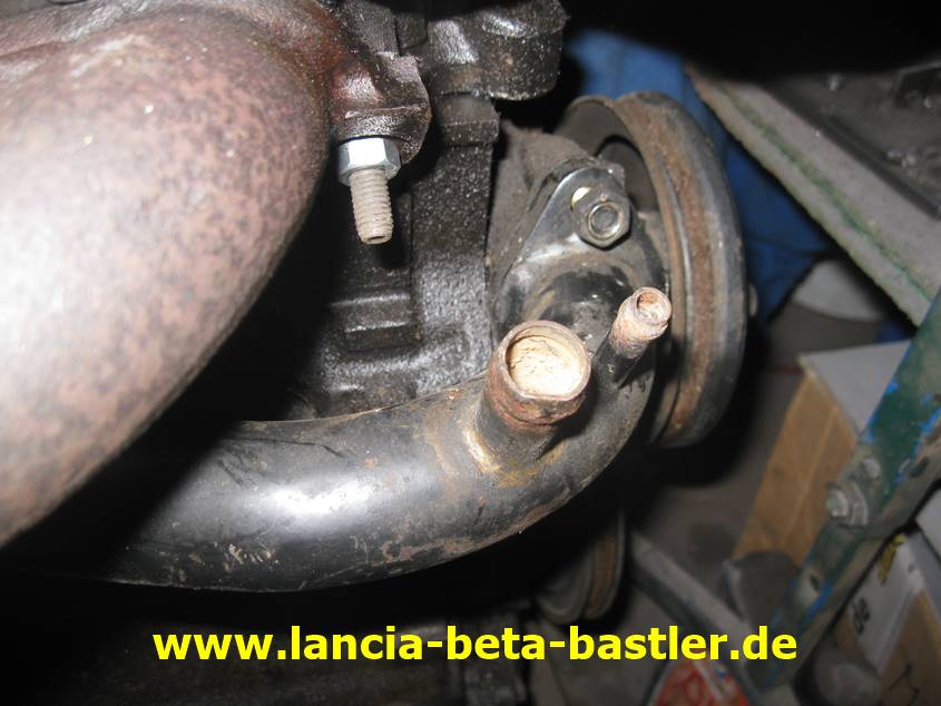 Wasserrohr Lancia Beta 2000 mit Vergaseranschluß-4 Wasserrohr Lancia Beta 2000 mit Vergaseranschluß-4